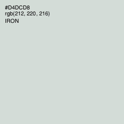 #D4DCD8 - Iron Color Image