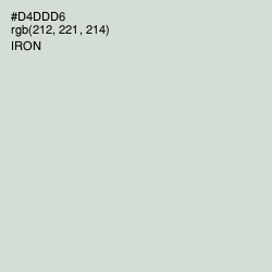 #D4DDD6 - Iron Color Image
