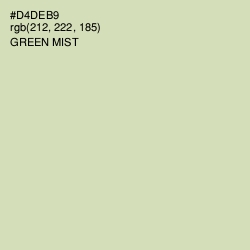 #D4DEB9 - Green Mist Color Image