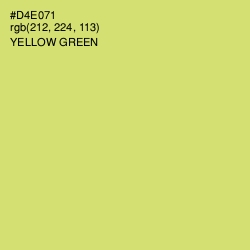 #D4E071 - Yellow Green Color Image