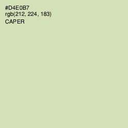 #D4E0B7 - Caper Color Image