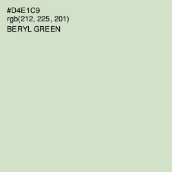 #D4E1C9 - Beryl Green Color Image