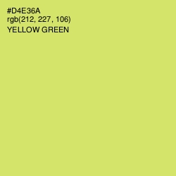 #D4E36A - Yellow Green Color Image