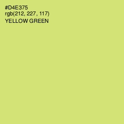 #D4E375 - Yellow Green Color Image