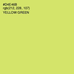 #D4E46B - Yellow Green Color Image