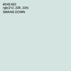 #D4E4E0 - Swans Down Color Image