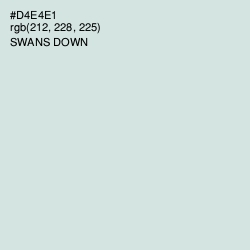#D4E4E1 - Swans Down Color Image