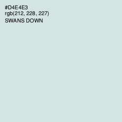 #D4E4E3 - Swans Down Color Image