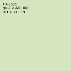 #D4E5C0 - Beryl Green Color Image