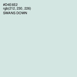#D4E6E2 - Swans Down Color Image
