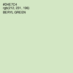 #D4E7C4 - Beryl Green Color Image