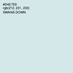 #D4E7E9 - Swans Down Color Image