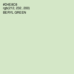 #D4E8C8 - Beryl Green Color Image