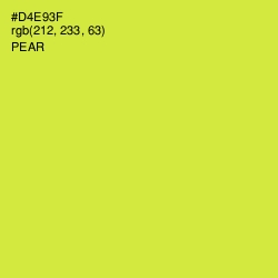 #D4E93F - Pear Color Image