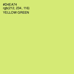 #D4EA74 - Yellow Green Color Image