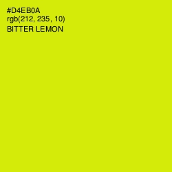 #D4EB0A - Bitter Lemon Color Image