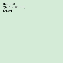 #D4EBD8 - Zanah Color Image