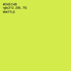 #D4EC4B - Wattle Color Image