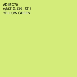 #D4EC79 - Yellow Green Color Image