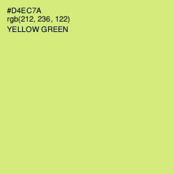 #D4EC7A - Yellow Green Color Image