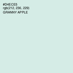 #D4ECE5 - Granny Apple Color Image