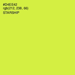 #D4EE42 - Starship Color Image