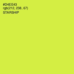 #D4EE43 - Starship Color Image