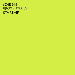 #D4EE45 - Starship Color Image