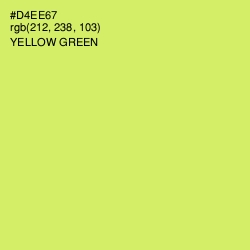 #D4EE67 - Yellow Green Color Image