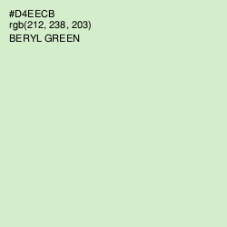 #D4EECB - Beryl Green Color Image