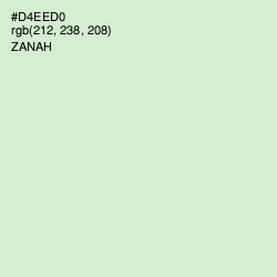 #D4EED0 - Zanah Color Image