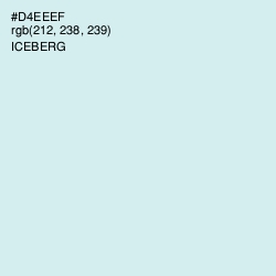 #D4EEEF - Iceberg Color Image