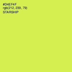 #D4EF4F - Starship Color Image
