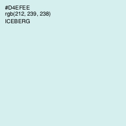 #D4EFEE - Iceberg Color Image