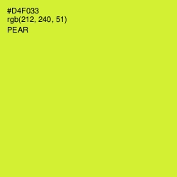 #D4F033 - Pear Color Image