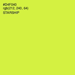 #D4F040 - Starship Color Image