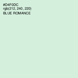 #D4F0DC - Blue Romance Color Image