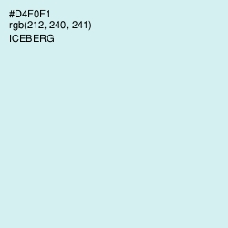 #D4F0F1 - Iceberg Color Image