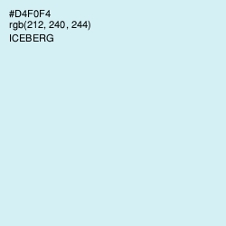 #D4F0F4 - Iceberg Color Image
