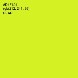 #D4F124 - Pear Color Image