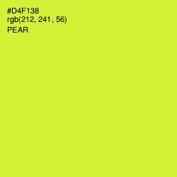 #D4F138 - Pear Color Image