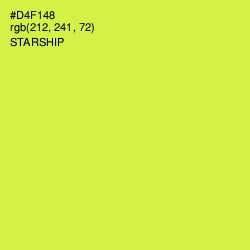 #D4F148 - Starship Color Image