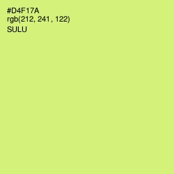 #D4F17A - Sulu Color Image