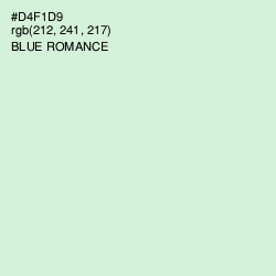 #D4F1D9 - Blue Romance Color Image