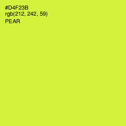 #D4F23B - Pear Color Image