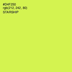 #D4F250 - Starship Color Image