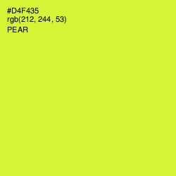 #D4F435 - Pear Color Image