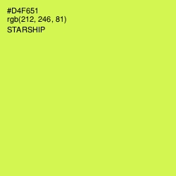 #D4F651 - Starship Color Image