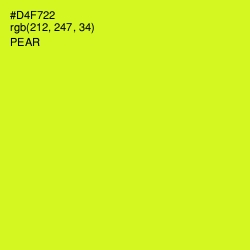 #D4F722 - Pear Color Image