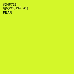 #D4F729 - Pear Color Image